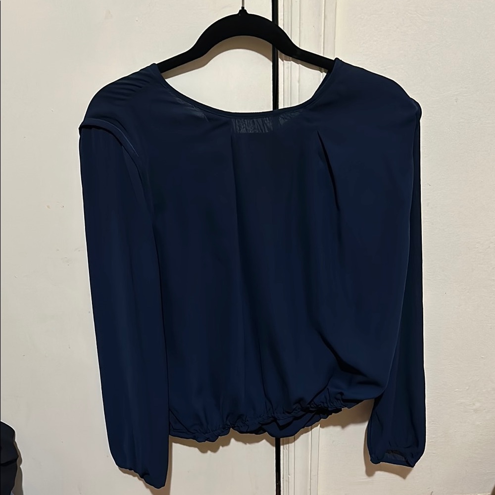 Tommy Hilfiger Navy Blue Women’s Long Sleeve Blouse
